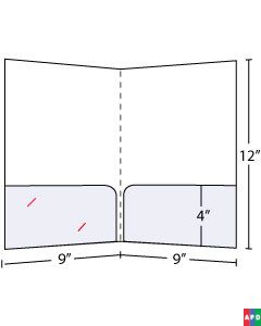 Semicurved Pocket Folders 4 Inch pockets