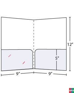 Curved Pocket Folders 5in Pocket