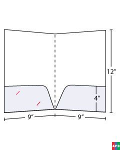 Semicurved Pocket Folder 4 inch Pockets
