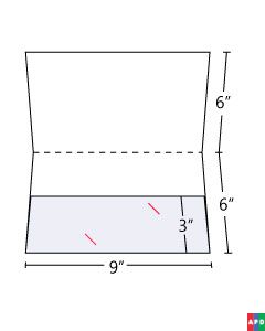 Custom Pocket Folder Lateral Pockets 3 in Pocket