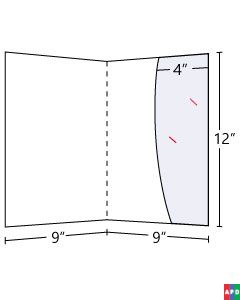 Lateral Curved Pocket Folder