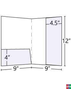 9x12 Right Lateral + Horizontal Pocket Folder