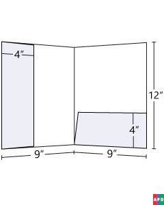 9x12 Left Lateral + Horizontal Pocket Folder