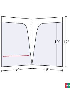 Semicurved Pocket Folder 10 inch Pockets