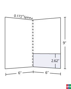 6x9 Pocket Folder with 2.62 inch glued pocket