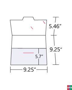 9.25x9.25 Rectangular Folder