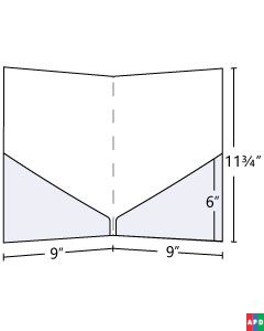 Pocket Folder with Diagonal Pockets