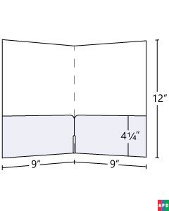 9x12 Continuous Horizontal Pocket Folder