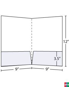 9x12 Pocket Folder with 3.5 inch pockets
