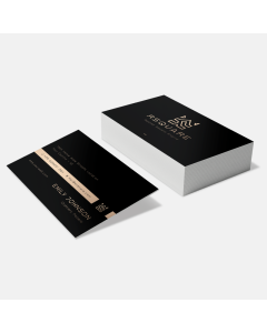 27pt Business Cards - Soft touch Lamination