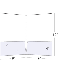 Pocket Folder 4 inch Pockets Round corners