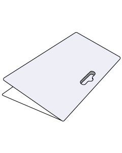 Tri - Panel Pocket Folder With Short Right Panel - 3 Pockets