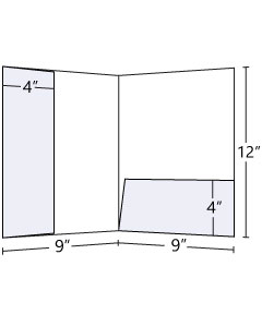 9x12 Left Lateral + Horizontal Pocket Folder