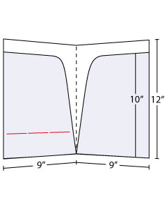Semicurved Pocket Folder 10 inch Pockets