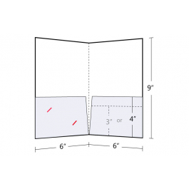 Pocket Folder Standard 14pt Gloss Cover C2S 6x9