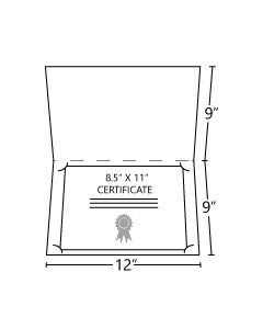 12x9 Landscape Certificate Folder
