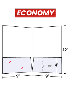 9x12 Economy Pocket Folder