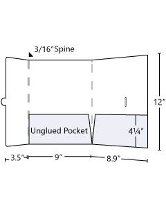 9x12 Left Tuck Tab Pocket Folder