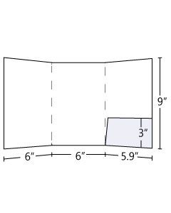 6x9 Tri Panel Pocket Folder