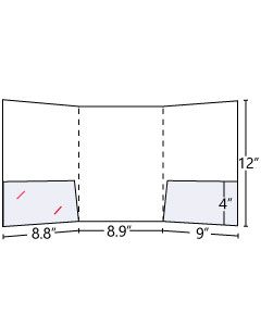 Tri-Panel Pocket Folder (Inside Left+Right)