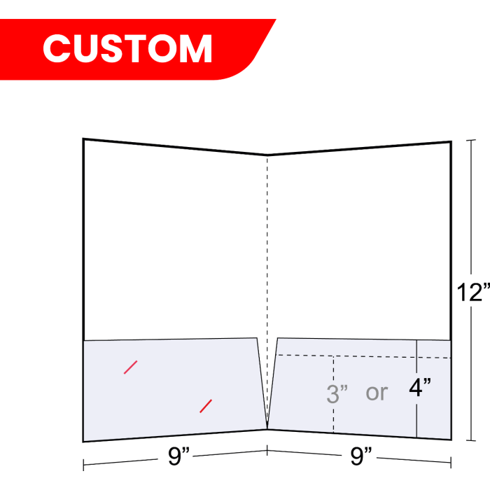 9x12 Booklet Pocket Folders