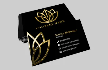 Luxury Business Cards Lamination + Foil / Raised Spot UV