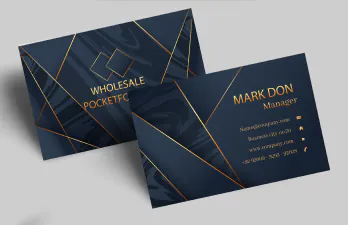 Luxury Business Cards Matte Lamination + Raised Metallic Foil