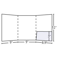Tri -Panel Folder (Inside Right Pocket) 9x12